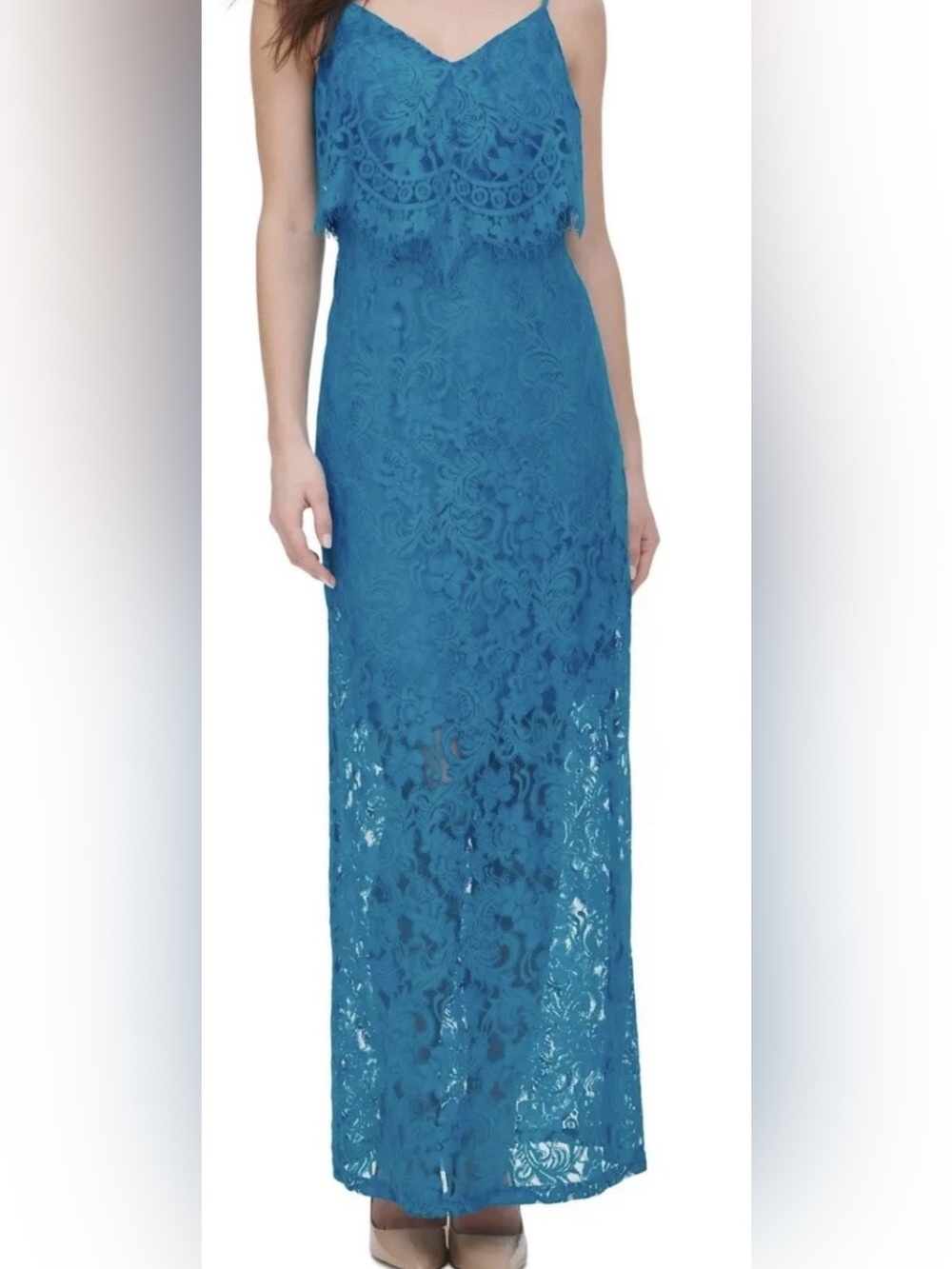 Guess Teal Blue Lace dress